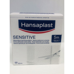 Hansaplast Sensitive Pflaster 8 cmx5 m Rolle, 1 Stück