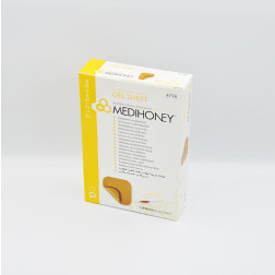 Medihoney antibakterieller Gelverband 5x5 cm, 10 Stück