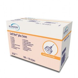Klinion Soft Fine Plus 0,25 x 5 mm 31G - Pen Nadeln, 110 Stück
