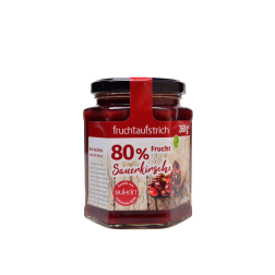 Fruchtaufstrich Sauerkirsche mit 80% Frucht, 260 g, 1 Stück