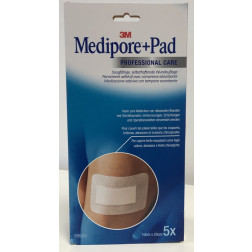 3M Medipore Plus Pad 10 x 20 cm, 5 Stück