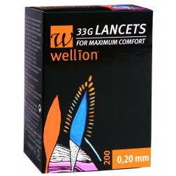 Wellion 33G steril Lancets, 200 Stück