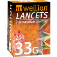 Wellion 33G steril Lancets, 200 Stück