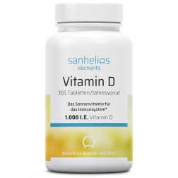 Sanhelios Vitamin D 1.000 I.E. Tabletten, 365 Stück