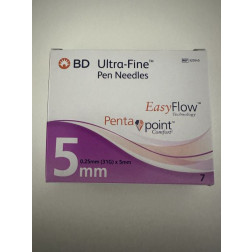 BD ULTRA-Fine easyFlow 0,25 x 5 mm 31G - Pen Nadeln, 7 Stück