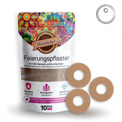 Freestyle Libre 3 Fixierungstapes Ring, beige, 10 Stück