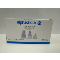 Alphacheck PREMIUM Pen-Nadeln 32 Gx5 mm, 105 Stück