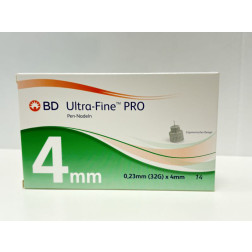 BD ULTRA-Fine PRO, 0,23 x 4 mm 32G - Pen Nadeln, 14 Stück