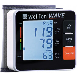 Wellion WAVE Blutdruckmessgerät Handgelenk, 1 Stück