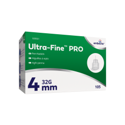 BD ULTRA-Fine PRO, 0,23 x 4 mm 32G - Pen Nadeln, 105 Stück