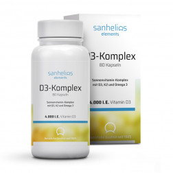 Sanhelios Vitamin D3 Sonnenvitamin-Komplex mit K2, 80 Stück