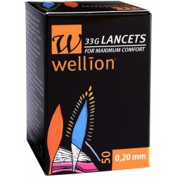 Wellion 33G steril Lancets, 50 Stück