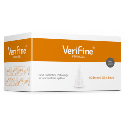 VERIFINE Pen-Nadeln 31G x 8 mm, 100 Stück